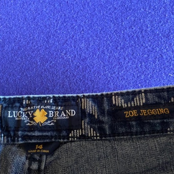 Lucky Brand Patterned Zoe Jegging Girls Size 14 - Picture 2 of 3